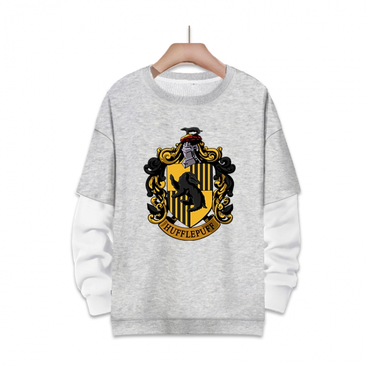 Harry Potter Anime fake two-piece thick round neck sweater from S to 3XL