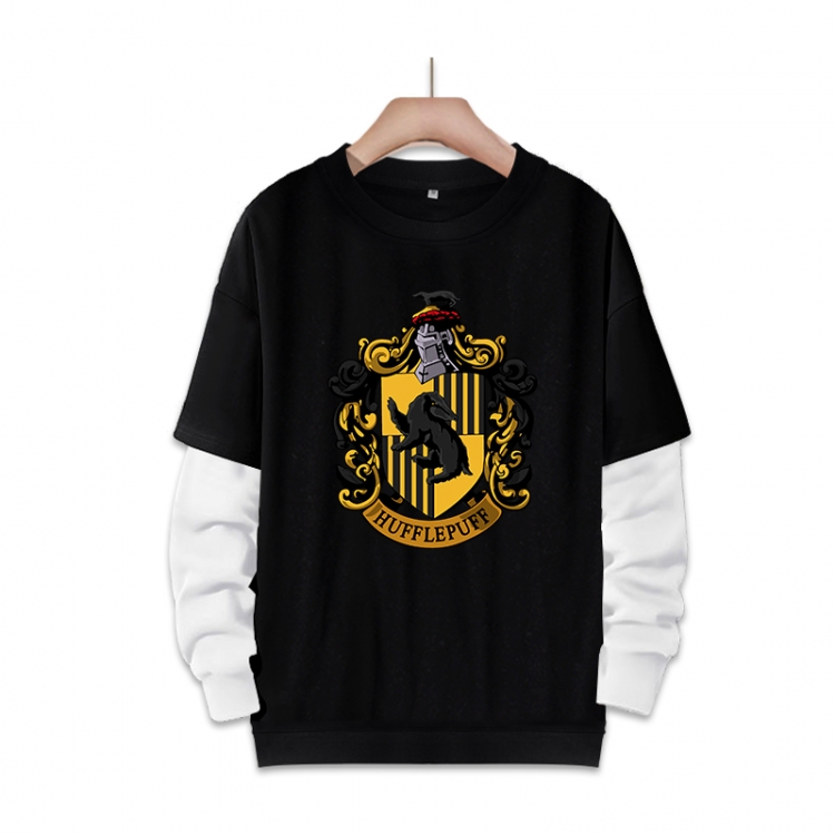 Harry Potter Anime fake two-piece thick round neck sweater from S to 3XL