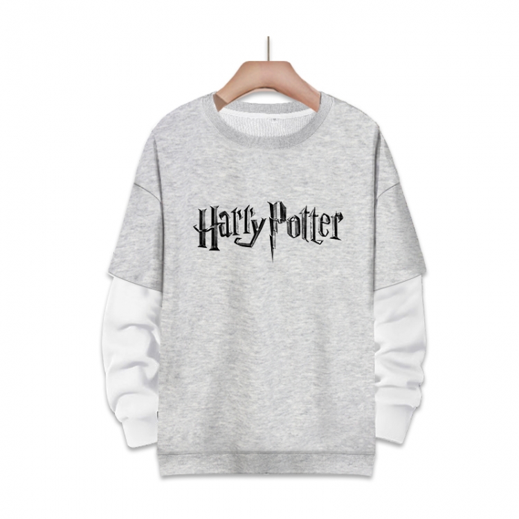 Harry Potter Anime fake two-piece thick round neck sweater from S to 3XL