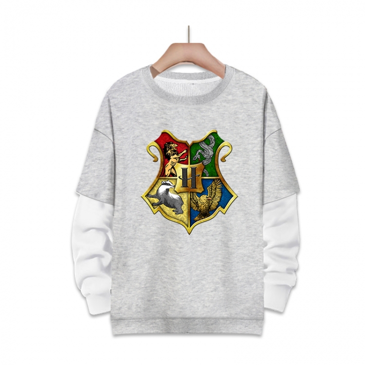 Harry Potter Anime fake two-piece thick round neck sweater from S to 3XL