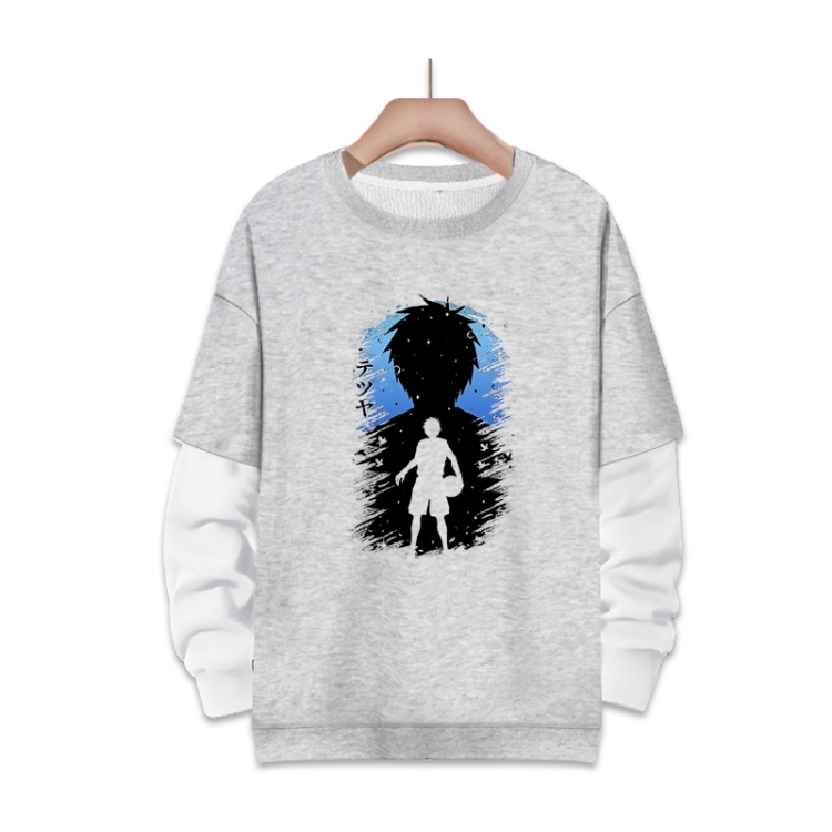 Kuroko no Basuke Anime fake two-piece thick round neck sweater from S to 3XL