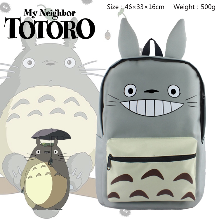 TOTORO Anime Backpack Outdoor Travel Bag 46X33X16cm 500g