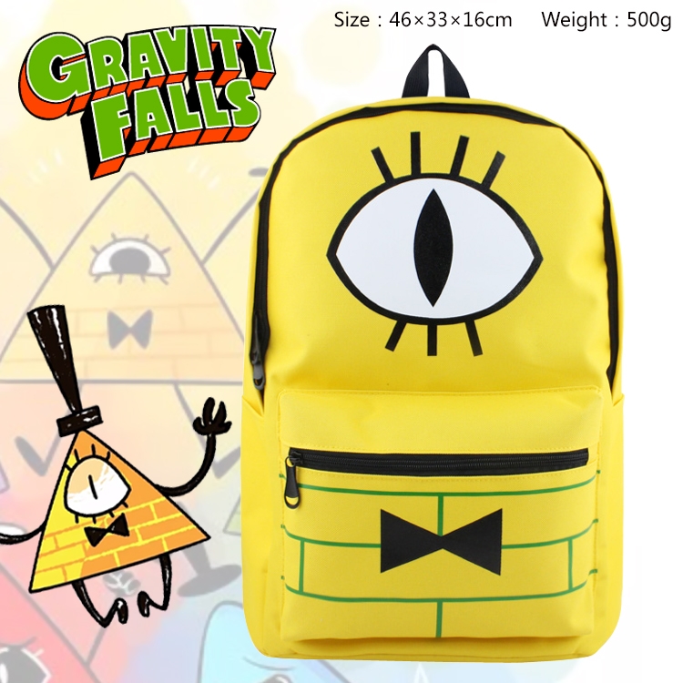 Gravity Falls Anime Backpack Outdoor Travel Bag 46X33X16cm 500g
