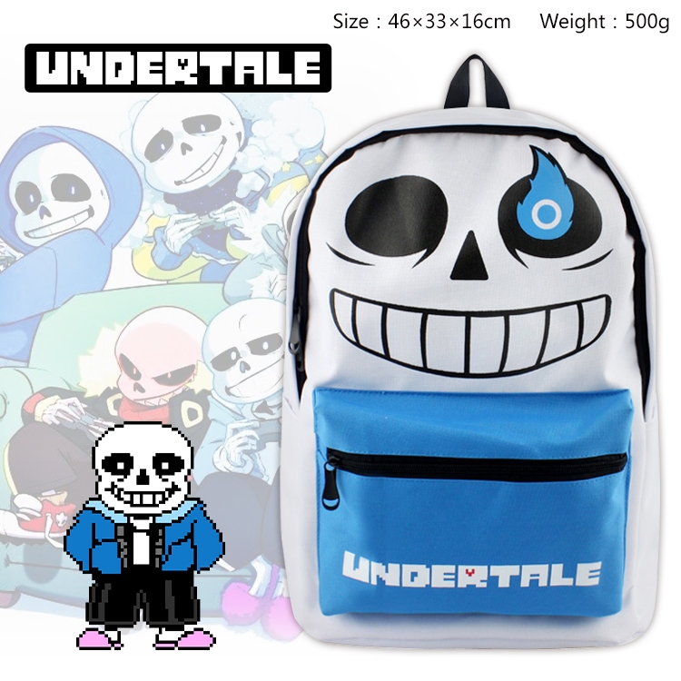 Undertale Anime Backpack Outdoor Travel Bag 46X33X16cm 500g