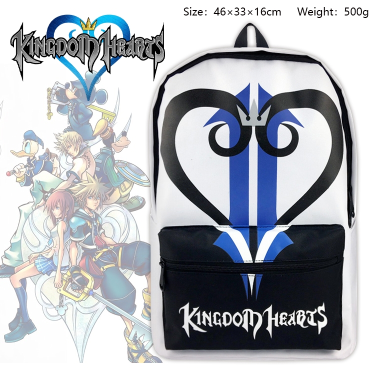 kingdom hearts Anime Backpack Outdoor Travel Bag 46X33X16cm 500g