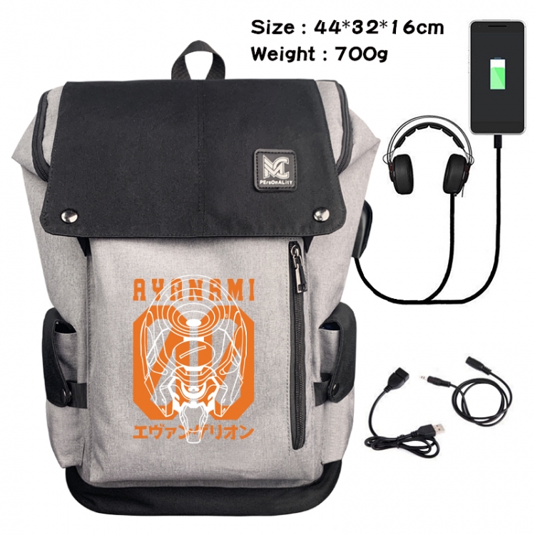 EVA Animation anti-theft canvas bucket backpack 44X32X16CM