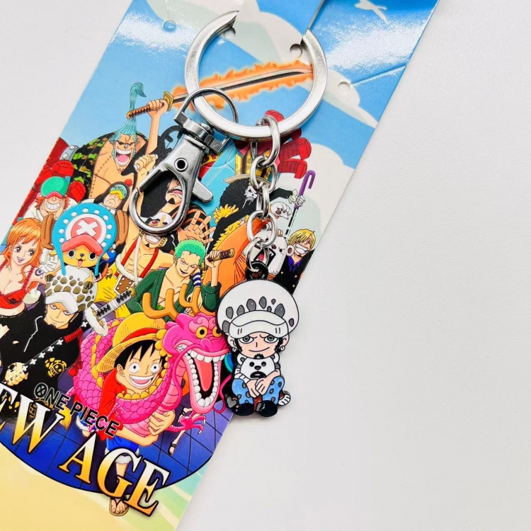 One Piece Anime peripheral metal keychain pendant price for 5 pcs