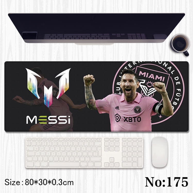 Messi peripheral computer mouse pad office desk pad multifunctional pad 80X30X0.3cm