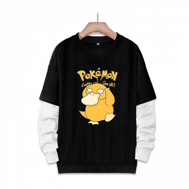 Pokemon Anime fake two-piece thick round neck sweater from S to 3XL