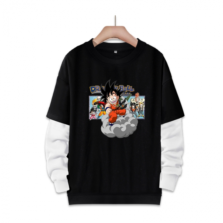 DRAGON BALL Anime fake two-piece thick round neck sweater from S to 3XL