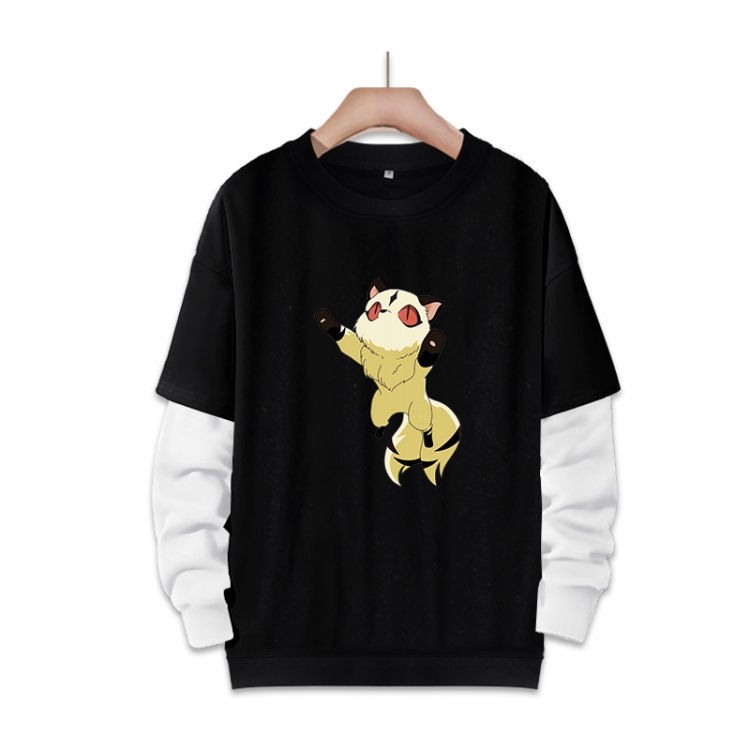 Inuyasha Anime fake two-piece thick round neck sweater from S to 3XL