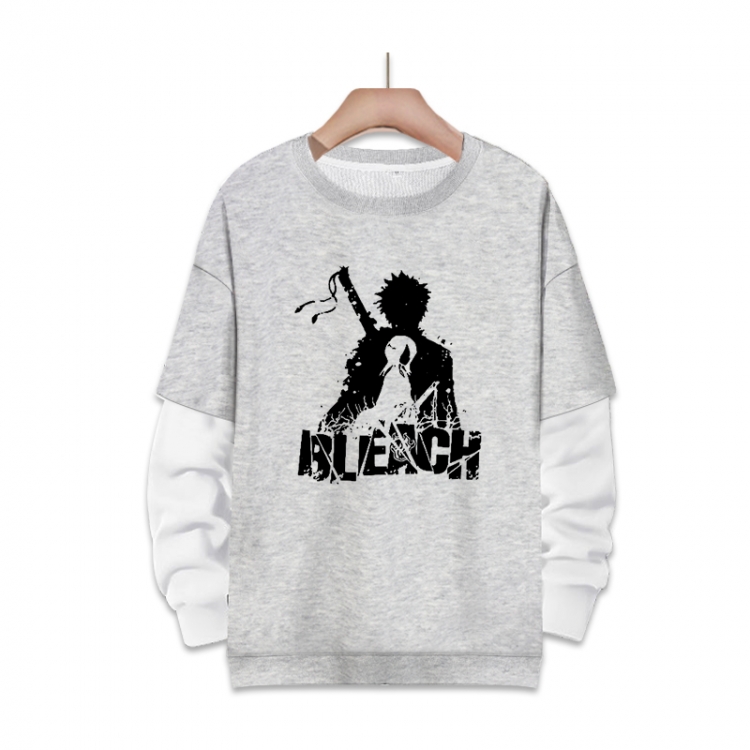 Bleach Anime fake two-piece thick round neck sweater from S to 3XL