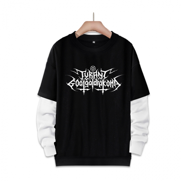 Death note Anime fake two-piece thick round neck sweater from S to 3XL