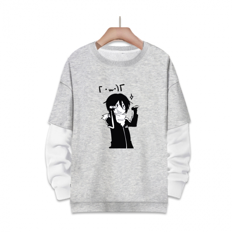 Noragami Anime fake two-piece thick round neck sweater from S to 3XL