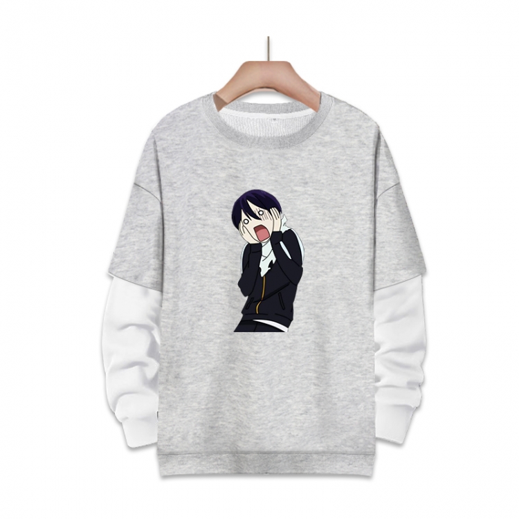 Noragami Anime fake two-piece thick round neck sweater from S to 3XL