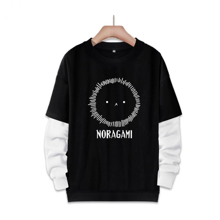 Noragami Anime fake two-piece thick round neck sweater from S to 3XL