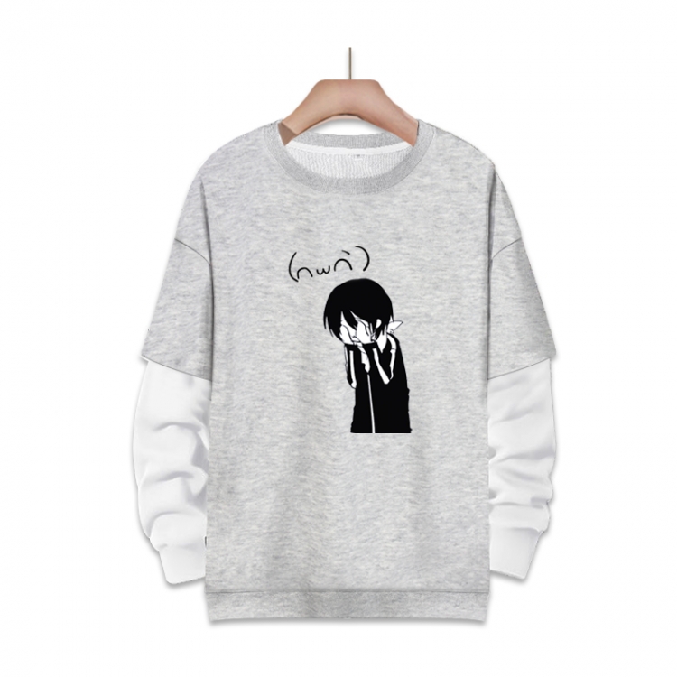 Noragami Anime fake two-piece thick round neck sweater from S to 3XL