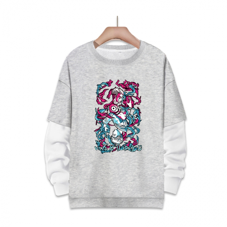 Jujutsu Kaisen Anime fake two-piece thick round neck sweater from S to 3XL