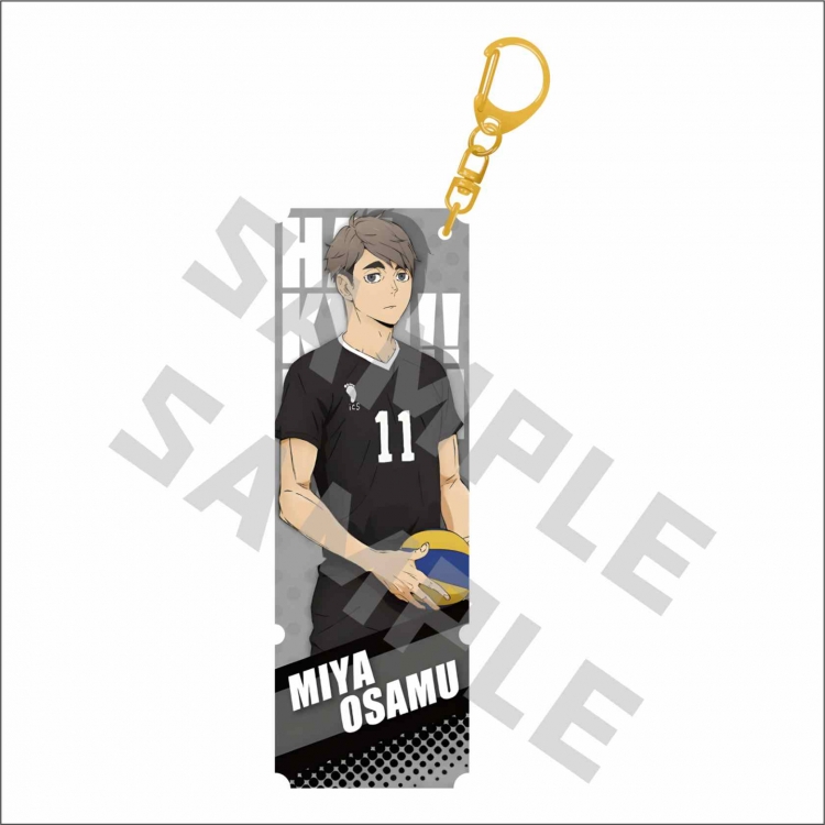 Haikyuu!!  Anime surrounding sandwich laser pillar keychain price for 5 pcs