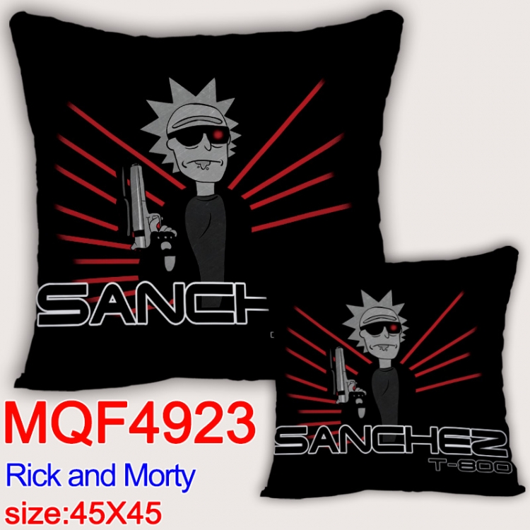 Rick and Morty Anime square full-color pillow cushion 45X45CM NO FILLINGMQF-4923