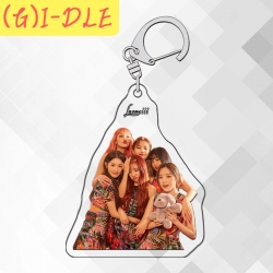 (G)I-DLE star ring acrylic pen...