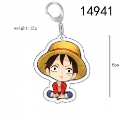 One Piece Anime Acrylic Keycha...