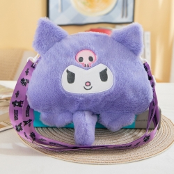 Kuromi Cartoon plush satchel c...