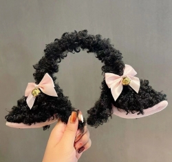 Cartoon plush hair hoop hair c...