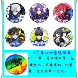 BLUE LOCK Anime round Badge Br...