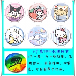 sanrio Anime round Badge Brigh...