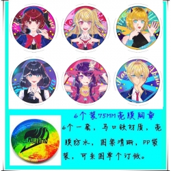 Oshi no ko Anime round Badge B...