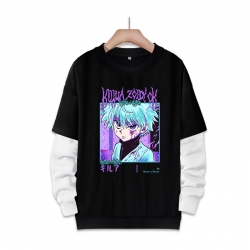 HunterXHunter 动漫周边假两件厚款圆领卫衣  S...
