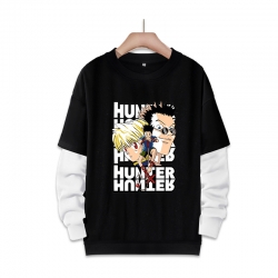 HunterXHunter 动漫周边假两件厚款圆领卫衣  S...