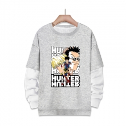 HunterXHunter 动漫周边假两件厚款圆领卫衣  S...