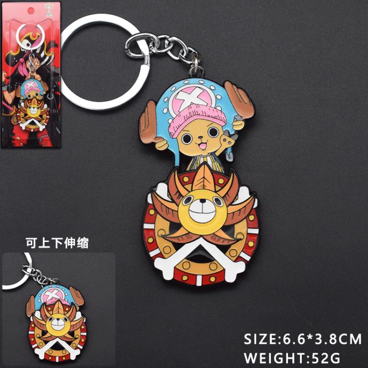 One Piece Anime peripheral retractable keychain