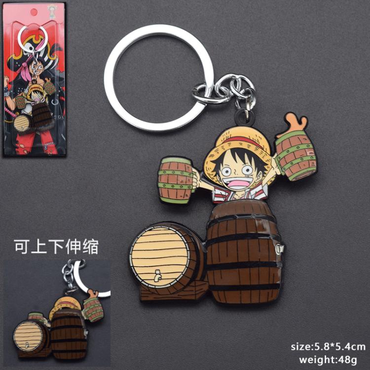 One Piece Anime peripheral retractable keychain