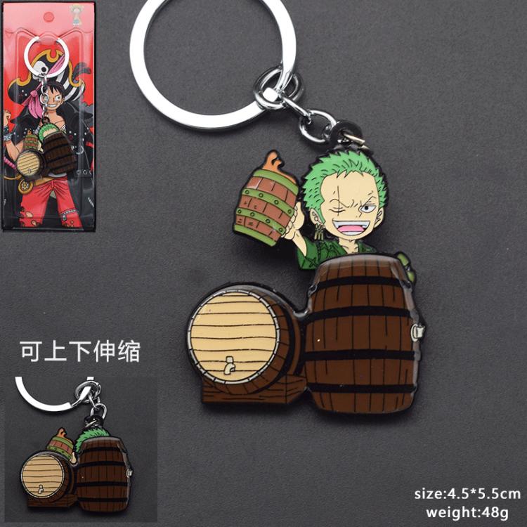 One Piece Anime peripheral retractable keychain