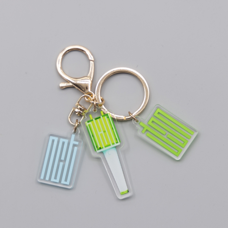 NCT  Star surrounding acrylic 3 pendant keychain pendant price for 5 pcs A317