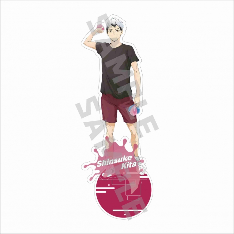 Haikyuu!! Anime characters acrylic laser Standing Plates Keychain