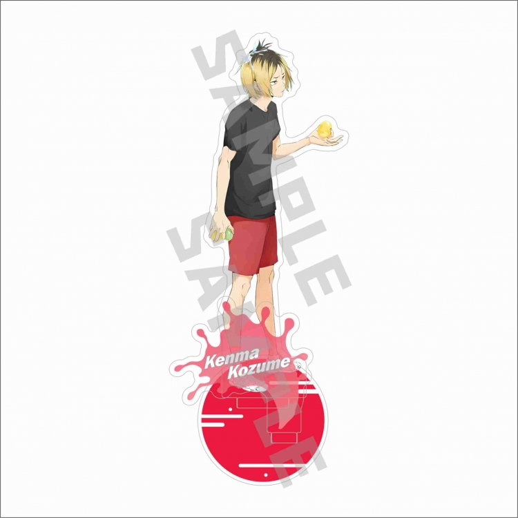 Haikyuu!! Anime characters acrylic laser Standing Plates Keychain