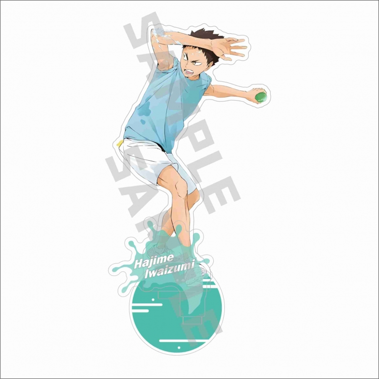 Haikyuu!! Anime characters acrylic laser Standing Plates Keychain