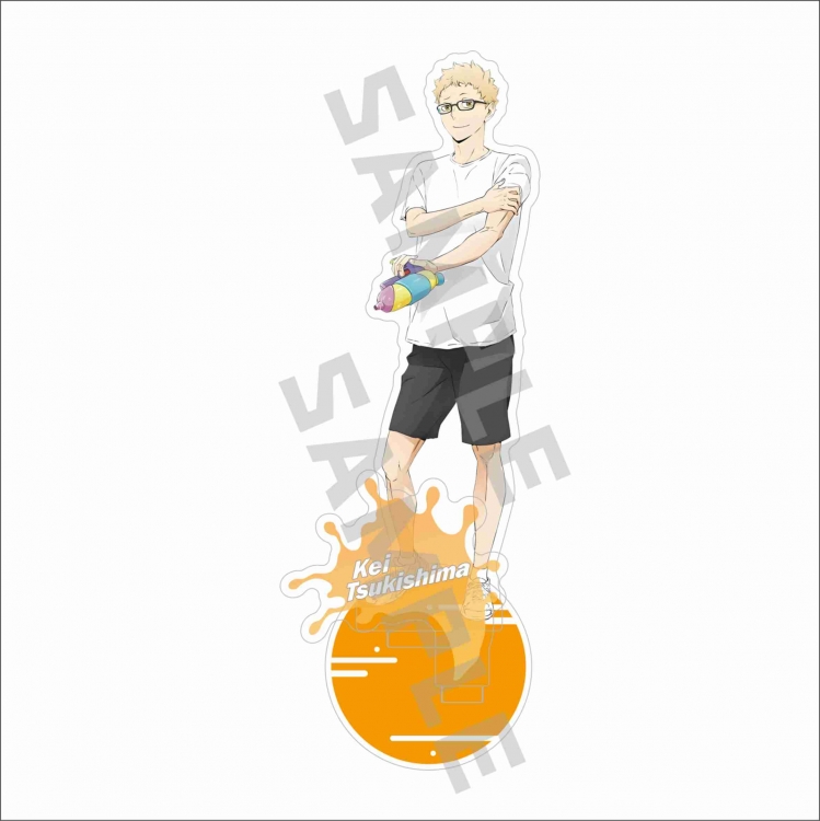 Haikyuu!! Anime characters acrylic laser Standing Plates Keychain