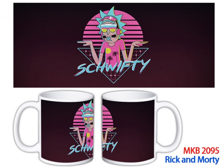 Rick and Morty Anime color printing ceramic mug cup price for 5 pcs MKB-2095