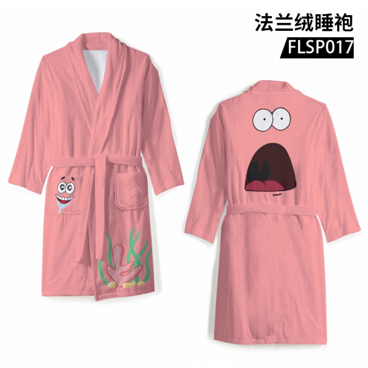SpongeBob Anime flannel pajamas support individual customization based on images FLSP017