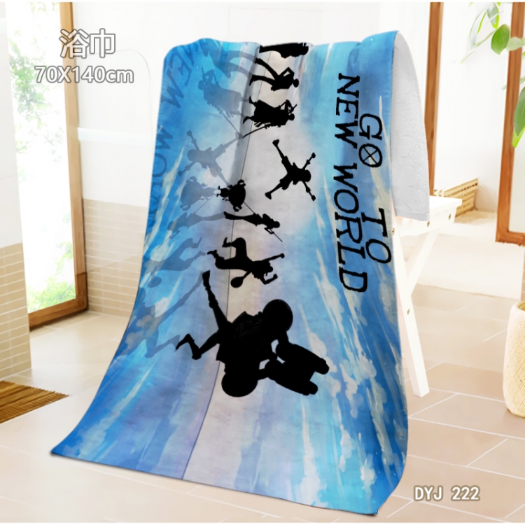 One Piece Anime surrounding towel large bath towel 70X140cm DYJ222-
