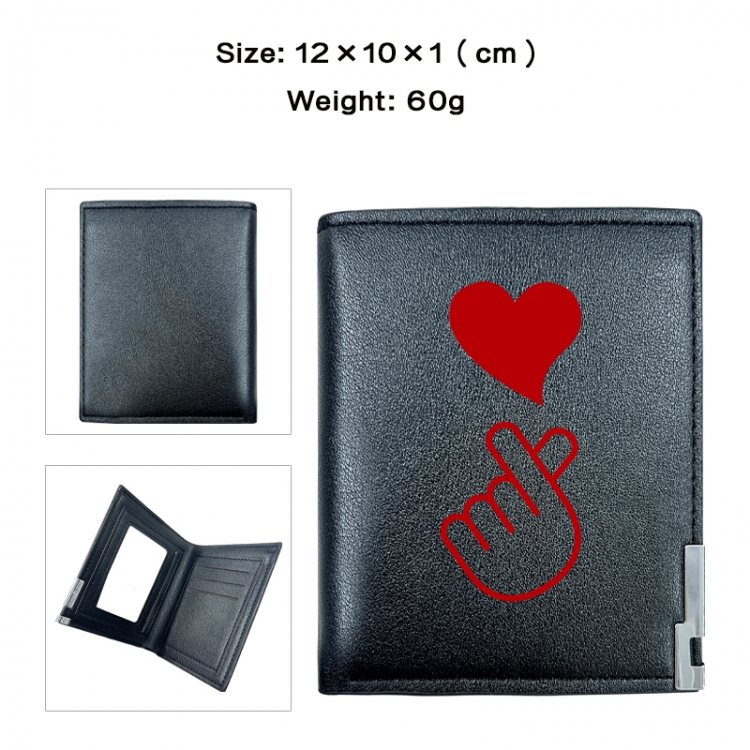 BTS Printed 20% off PU Short Wallet Zero Wallet 10x12x1cm