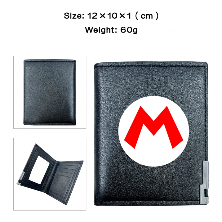 Super Mario Anime printing 20% off PU short wallet with zero wallet 10x12x1cm