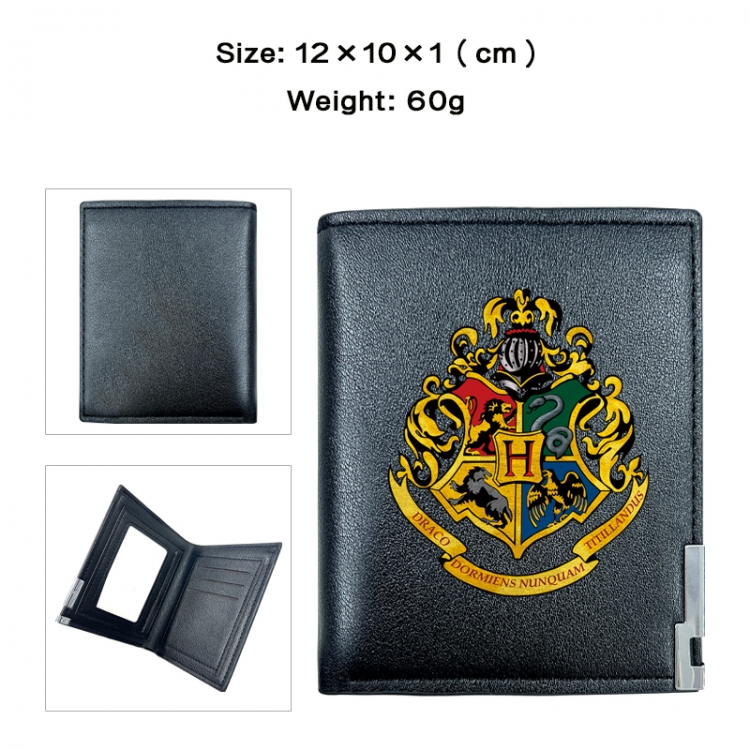 Harry Potter Anime printing 20% off PU short wallet with zero wallet 10x12x1cm