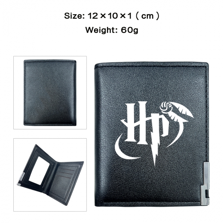 Harry Potter Anime printing 20% off PU short wallet with zero wallet 10x12x1cm