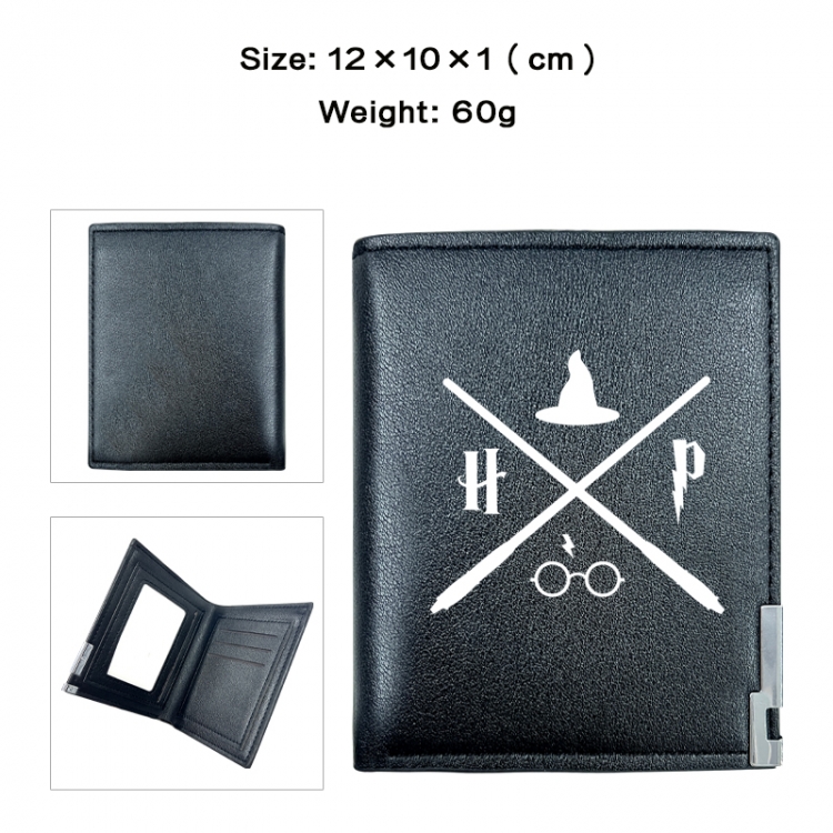 Harry Potter Anime printing 20% off PU short wallet with zero wallet 10x12x1cm